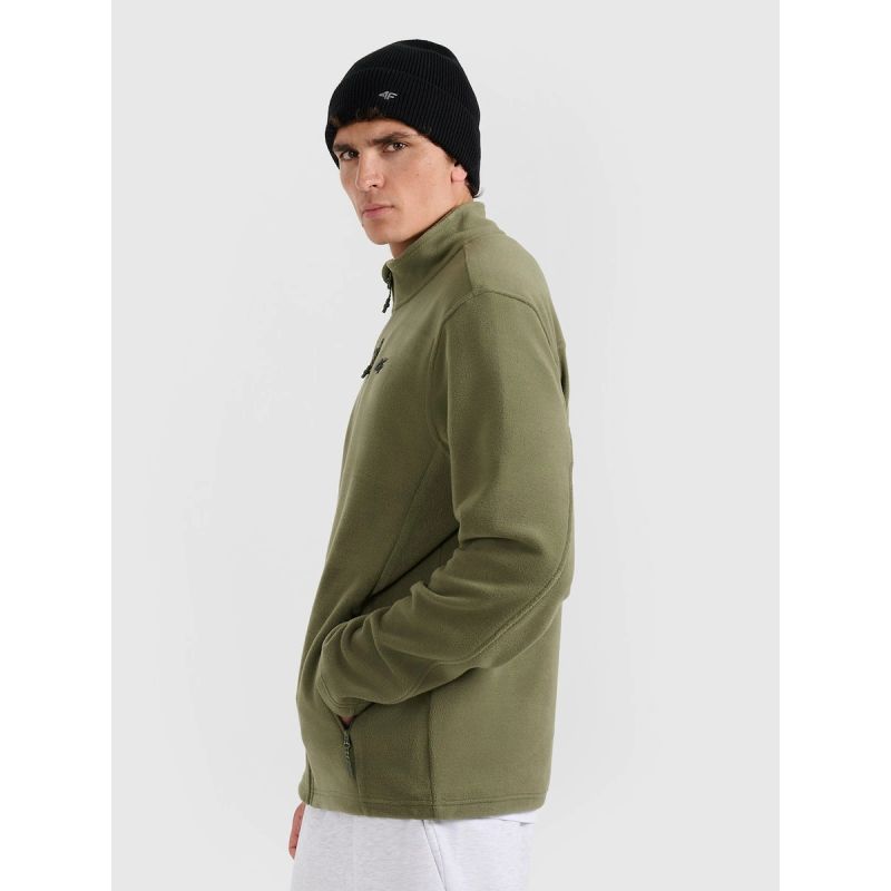 4F Men’s Regular-Fit Fleece Pullover with Stand-Up Collar 2xl polár pulóver 4FRMM00TFLEM435-43S