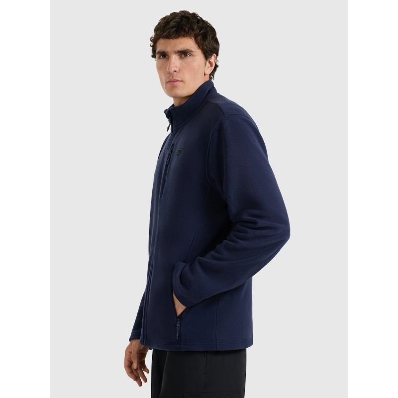 4F Men’s Regular-Fit Fleece with Stand Collar 2xl polár pulóver 4FRMM00TFLEM435-31S