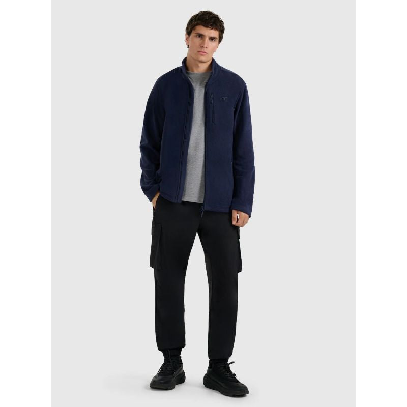 4F Men’s Regular-Fit Fleece with Stand Collar 2xl polár pulóver 4FRMM00TFLEM435-31S