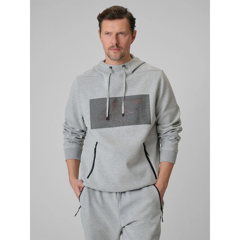 4F Men's regular hooded sweatshirt férfi pulóver 4FRSS26TSWSM2975-27M