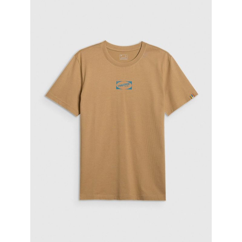 Men's regular printed T-shirt 4F 4FRAW25TTSHM3377-83S férfi póló