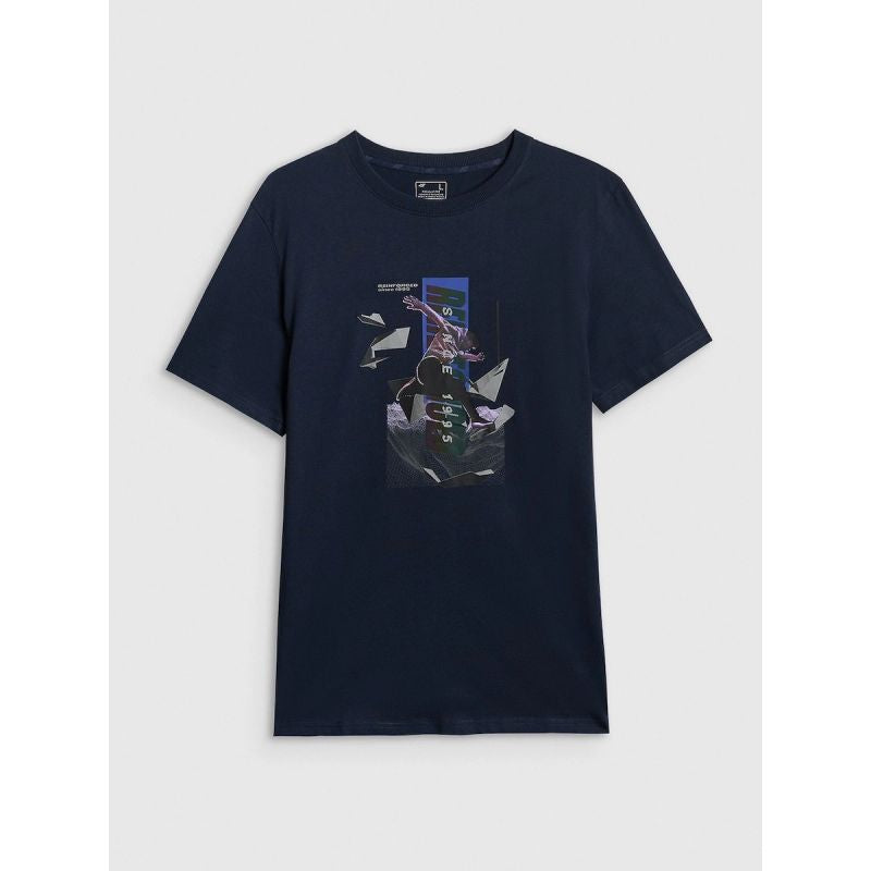 4F Men's regular printed T-shirt férfi póló 4FRSS26TTSHM3659-31S