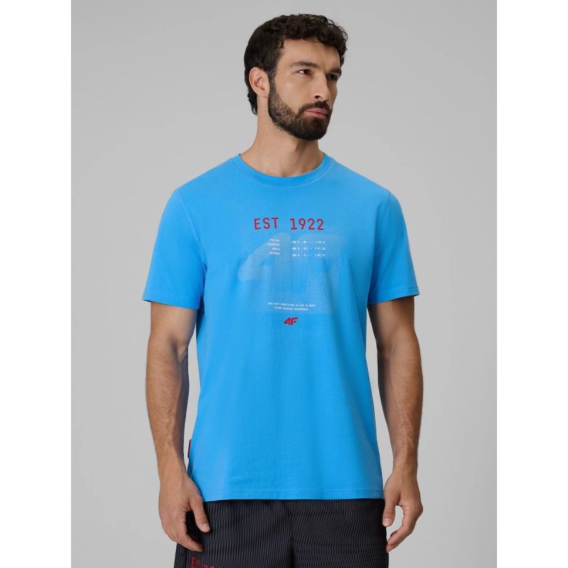 4F Men's regular printed T-shirt férfi póló 4FRSS26TTSHM4039-33S