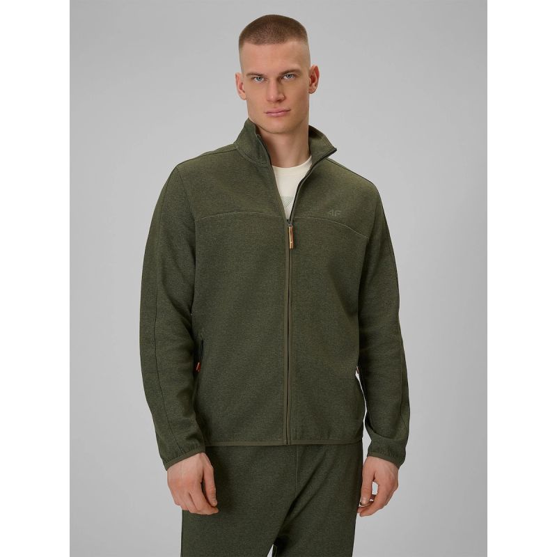 Men's regular sweatshirt without hood 4F 4FRAW25TSWSM2568-43M férfi kapucnis pulóver
