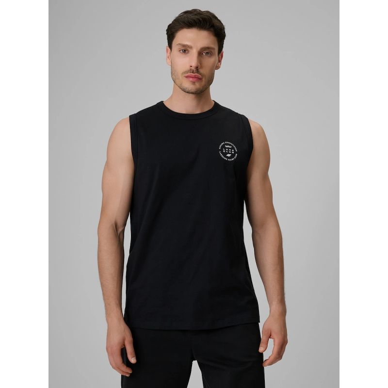 4F Men's sleeveless relaxed smooth t-shirt férfi póló