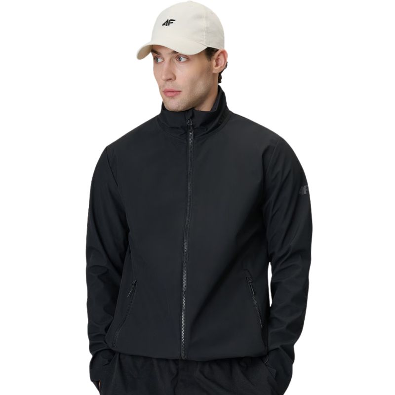 4F Men's softshell jacket M548 deep 20S fekete férfi