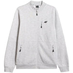Men's sweatshirt 4F M2547 cool light melange 4FWMM00TSWSM2547 27M szürke férfi kapucnis pulóver