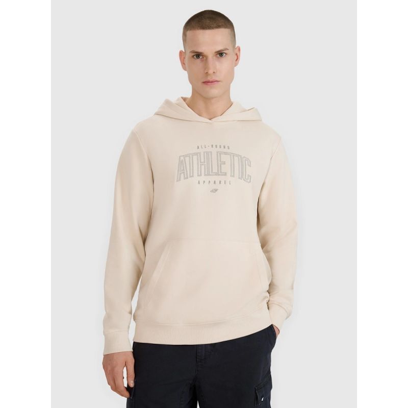 Men's sweatshirt with hood, open, 4F férfi kapucnis pulóver 4FRSS25TSWSM2201-12S