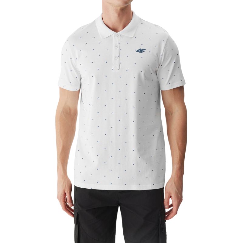 4F Men's T-shirt M0949 10S fehér férfi póló