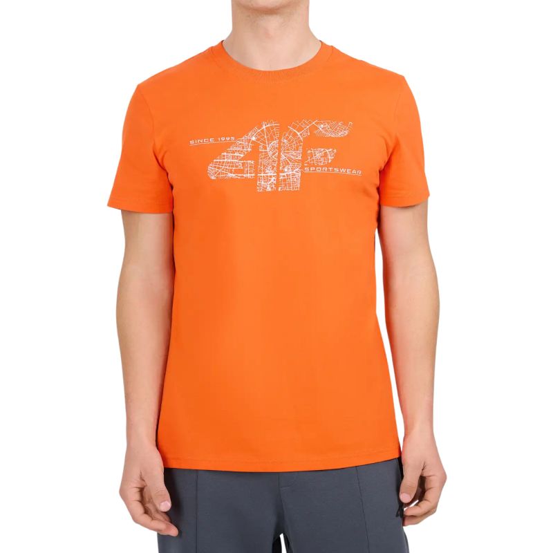 4F Men’s T-Shirt M3573 70S póló, narancssárga