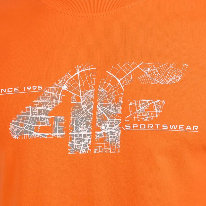 4F Men’s T-Shirt M3573 70S póló, narancssárga