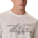 4F Men’s T-shirt M3573 Off- 11S póló, fehér