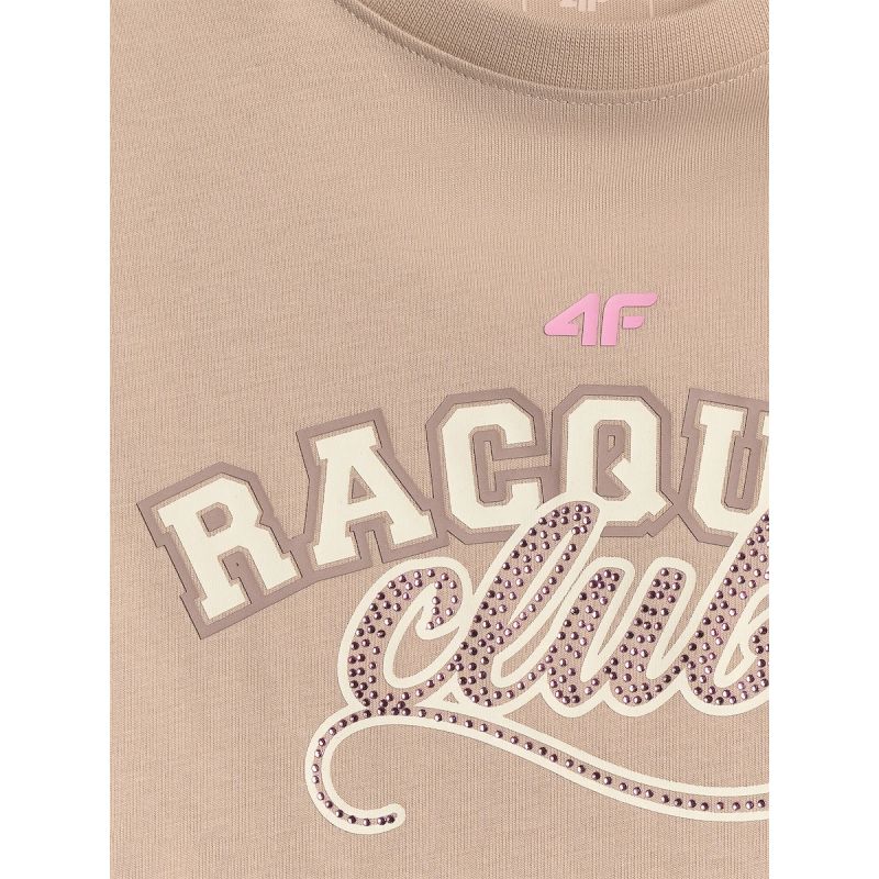 4F Oversized T-shirt with print for gyerek póló, 158/164
