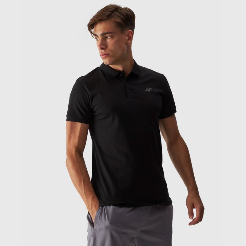 póló shirt 4F M férfi galléros póló 4FWMM00TPTSM31620S