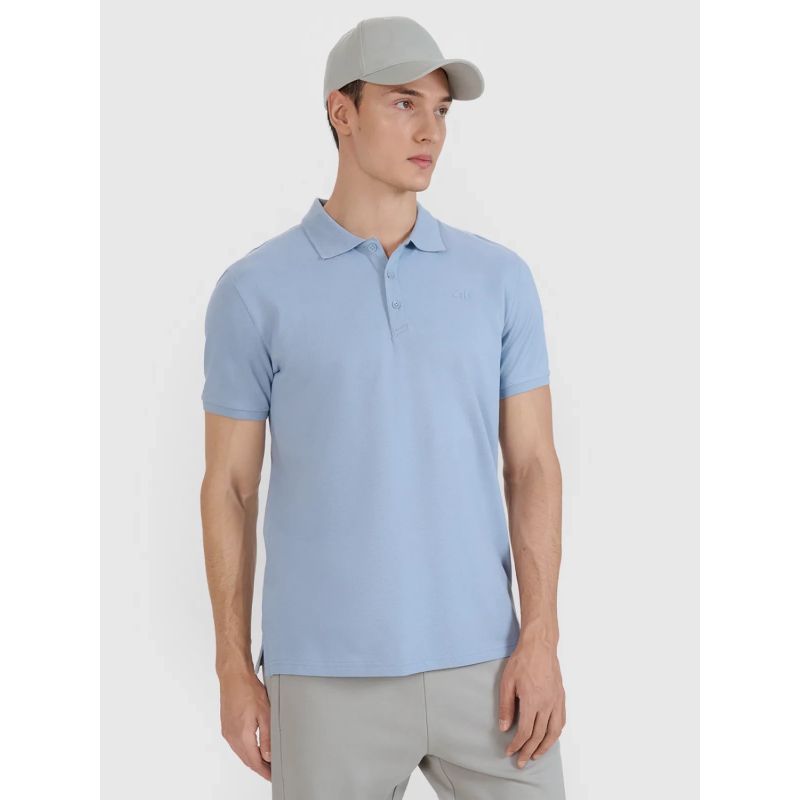 póló shirt 4F M férfi galléros póló 4FWSS25TPTSM407-34S
