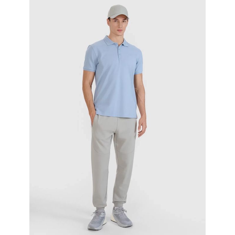 póló shirt 4F M férfi galléros póló 4FWSS25TPTSM407-34S