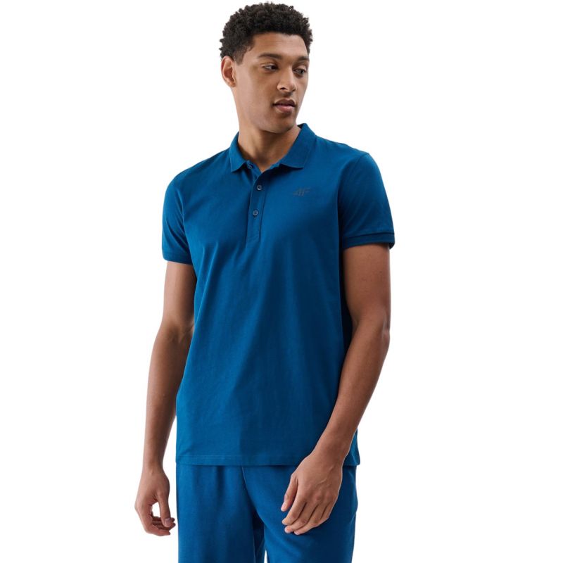 póló shirt 4F M367 M férfi galléros póló 4FWMM00TPTSM36746S