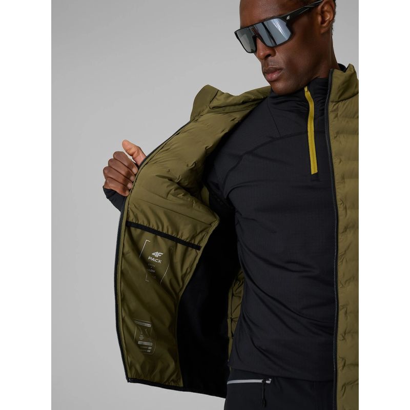 4F PRO trekking vest with Primaloft filling for men 4F 4FWSS26TVJAM343-43S ezüst férfi mellény