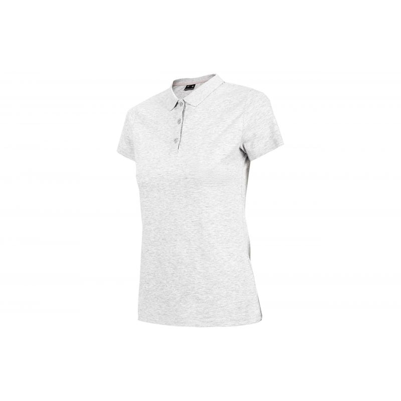 T-shirt 4f W H4z22tsd356cool Light Gray Melange Galléros női póló H4Z22TSD356CHŁODNYJASNYSZARYMELANŻ