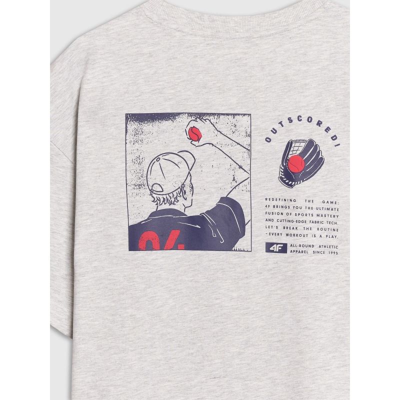 4f T-shirt férfi Póló 4FRSS25TTSHM2981-27M