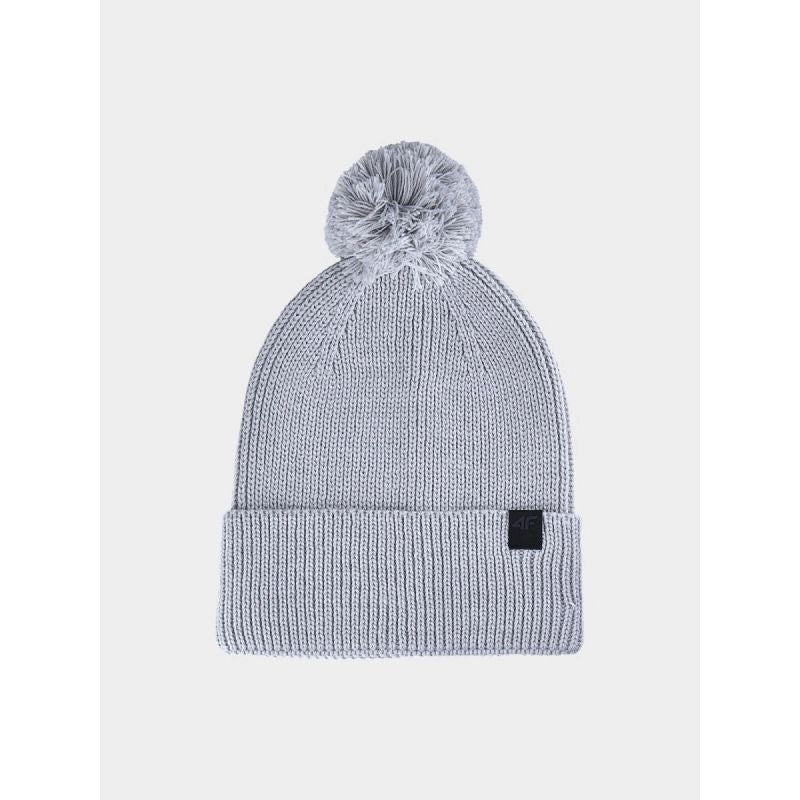 Unisex winter hat with pompom 4F kötött sapka 4FWAW24ACAPU472-27S
