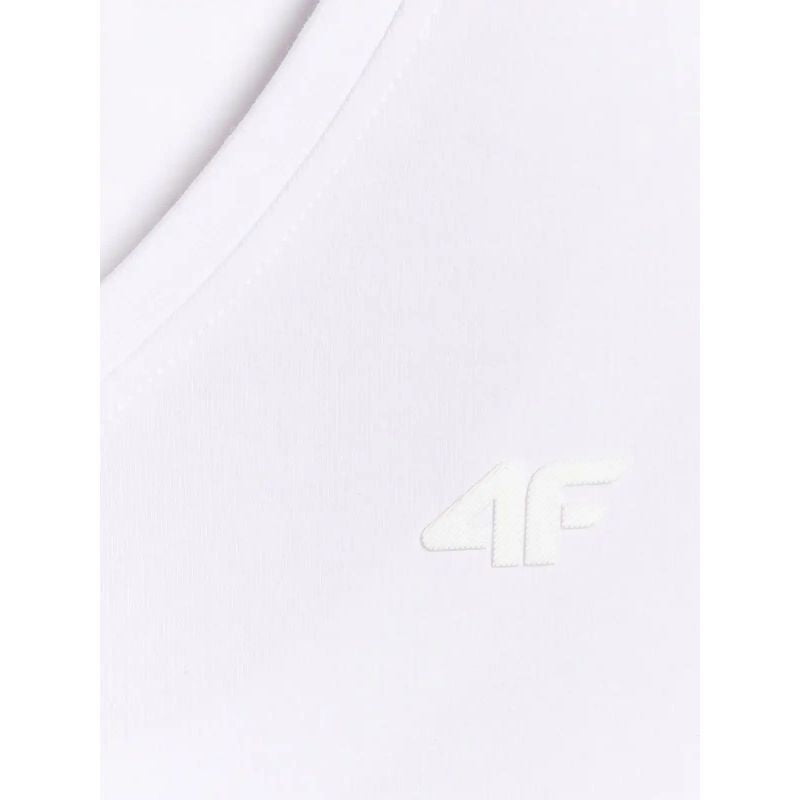 Women's basic V-neck T-shirt 4F 2xl női póló 4FWMM00TTSHF3307-10S