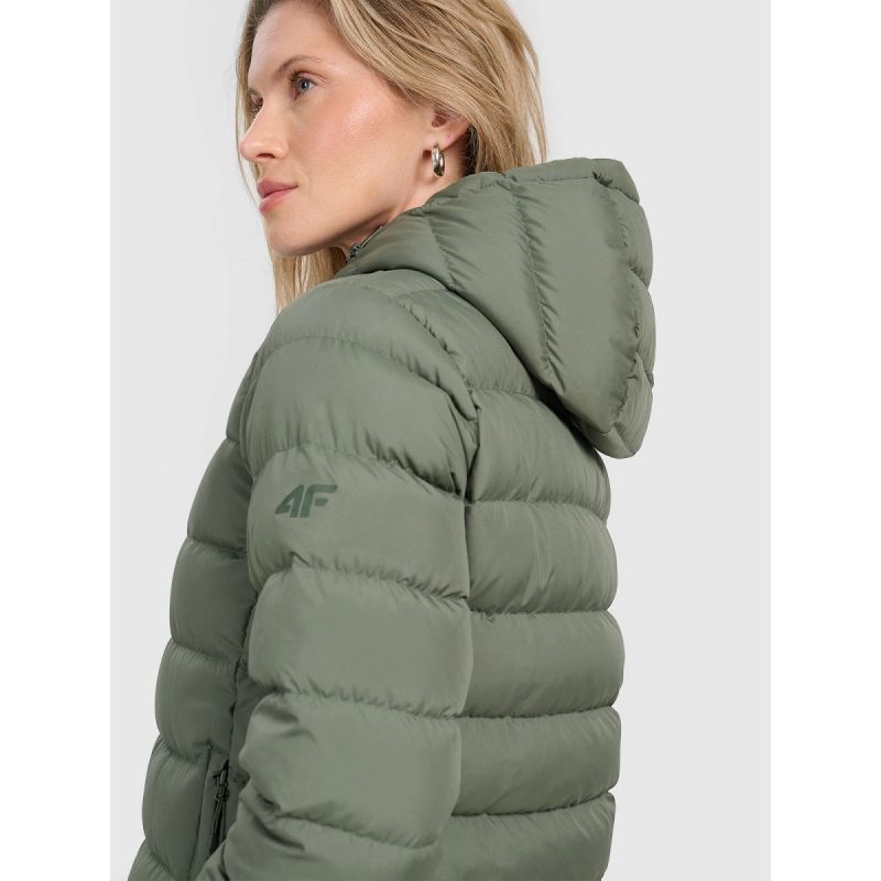 Women's down jacket with natural filling 4F női 4FRAW25TDJAF0800-43S