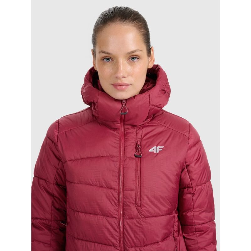 Women's down trekking with Primaloft Silver filling 4F szürke női kabát 4FRAW25TDJAF0792-60S