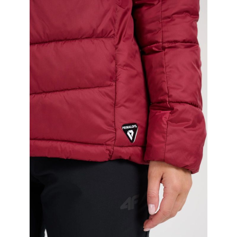 Women's down trekking with Primaloft Silver filling 4F szürke női kabát 4FRAW25TDJAF0792-60S