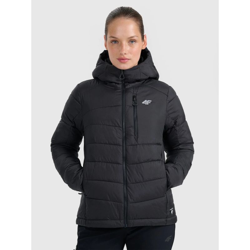 Women's down trekking with Primaloft Silver filling szürke női kabát 4FRAW25TDJAF0792-20S