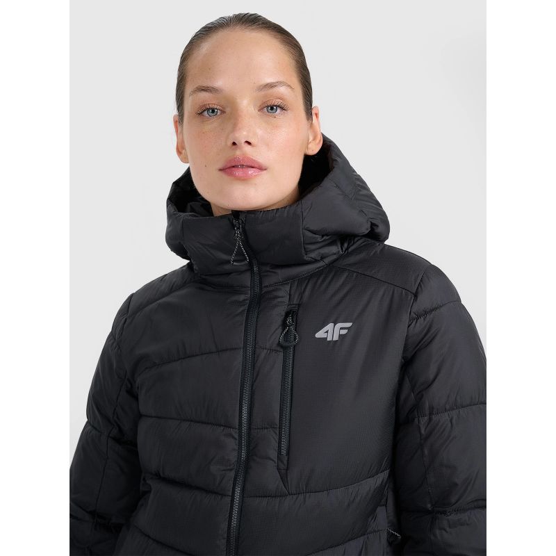 Women's down trekking with Primaloft Silver filling szürke női kabát 4FRAW25TDJAF0792-20S