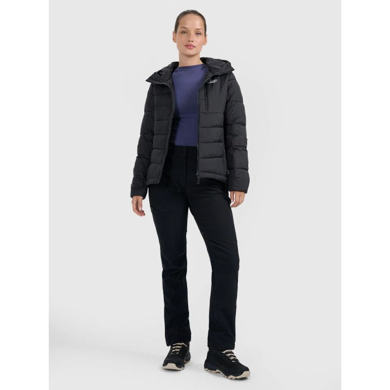 Women's down trekking with Primaloft Silver filling szürke női kabát 4FRAW25TDJAF0792-20S