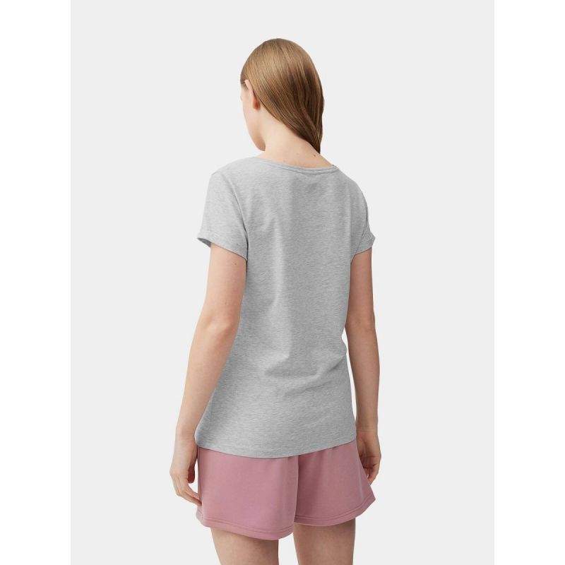 Women's regular plain T-shirt 4F női 4FMM00TTSHF732-27M