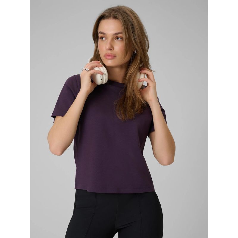 4F Women's regular plain T-shirt női póló 4FRAW25TTSHF3625-50S