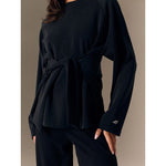 4F Women's regular sweatshirt with ties and modal női pulóver 4FRSS26TSWSF2784-20S