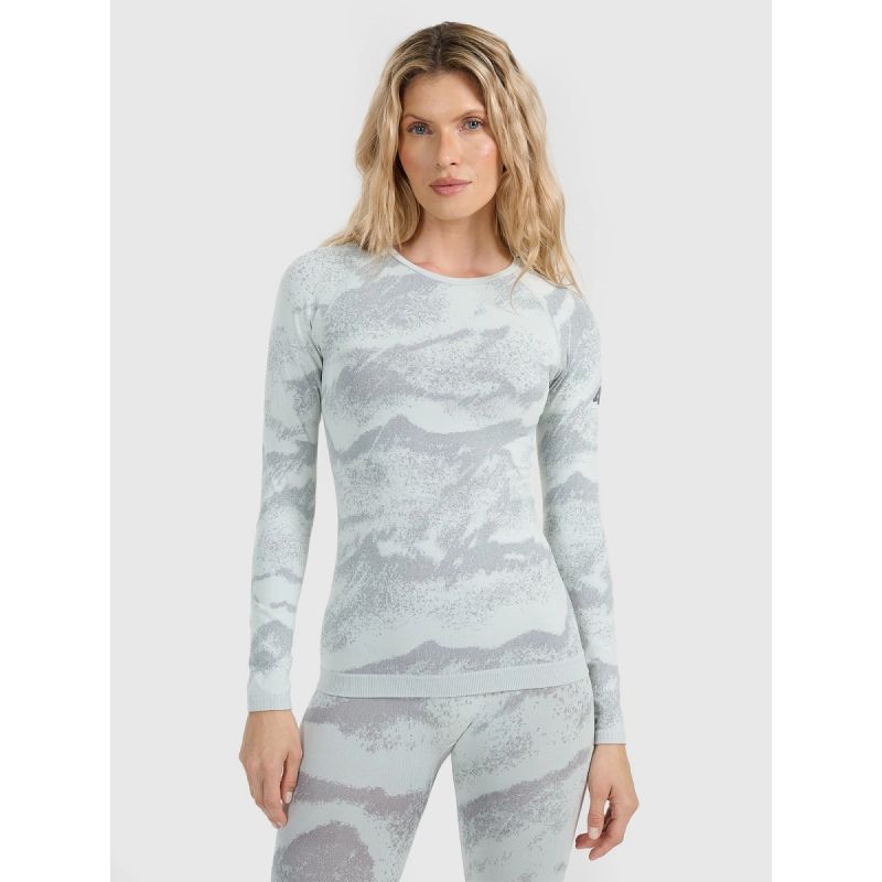 4f Women's seamless thermal underwear (top) női 4FWAW25USEAF208-34A
