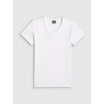 4F Women's slim plain T-shirt női póló 4FRAW25TTSHF3623-10S