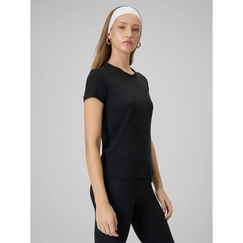 4F Women's slim plain T-shirt női póló 4FRAW25TTSHF3623-20S