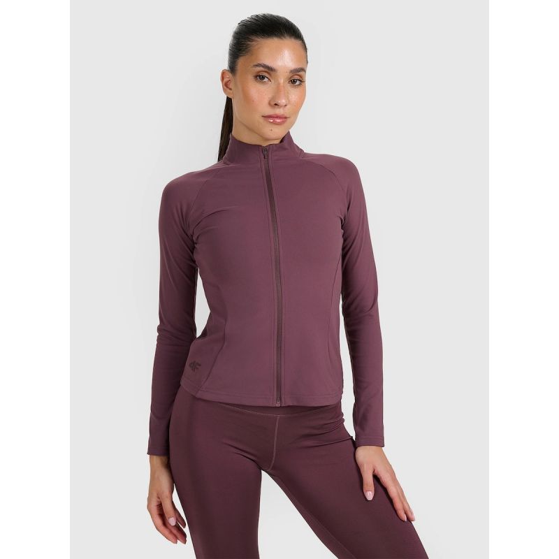 Women's slim quick-drying training sweatshirt 4F 4FRAW25TFSWF0808-81S női pulóver
