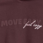 4F Women's sweatshirt F2175 dark 80S barna női kapucnis pulóver 4FWSS26TSWSF217580S