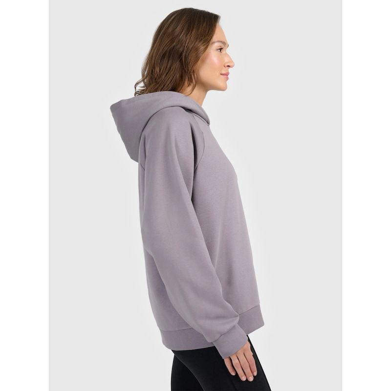 Women's sweatshirt with hood, open, 4F 4FRAW25TSWSF2775-25S női kapucnis pulóver