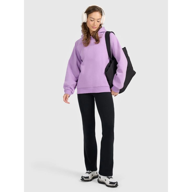 4F Women's sweatshirt with hood, open, női pulóver