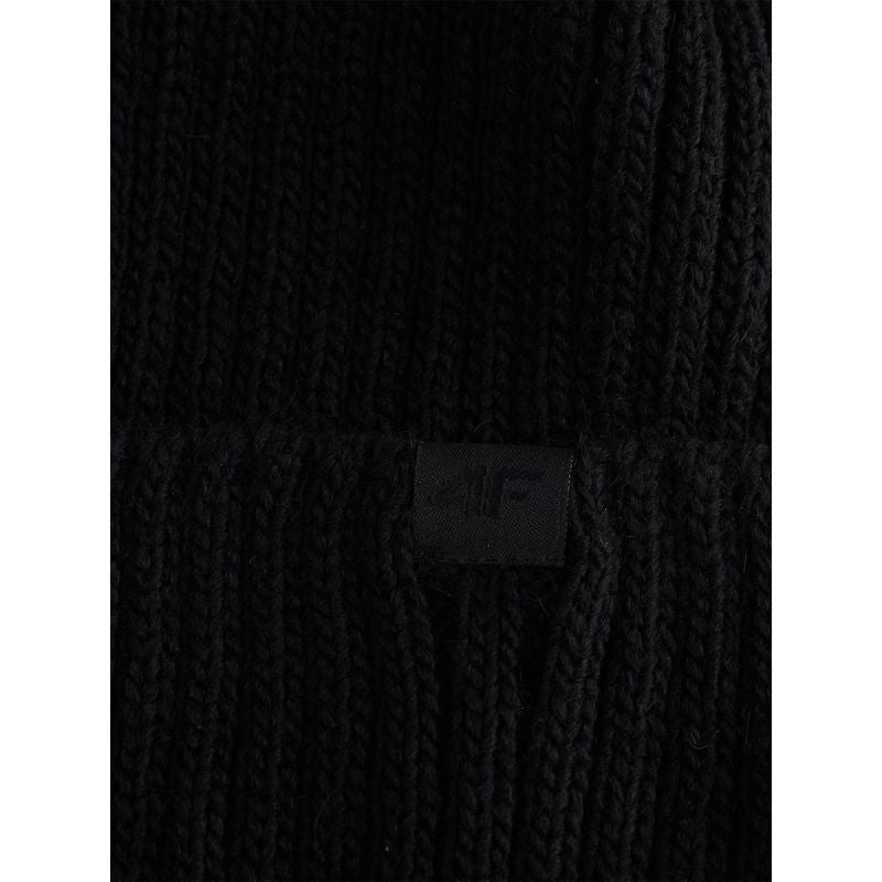 4F Women's Winter Beanie with Wool Blend kötött sapka 4FRAW25ACAPF0802-20S