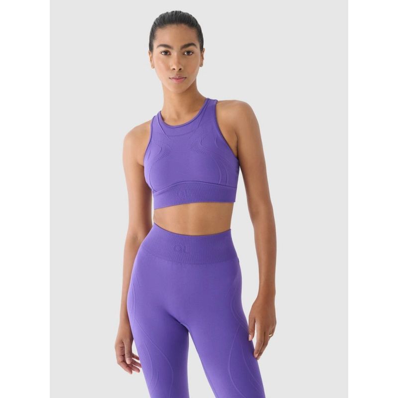 4F x Anna Lewandowska Seamless Medium Support Training Bra női sportmelltartó 4FALSAW24USBAF169-51S