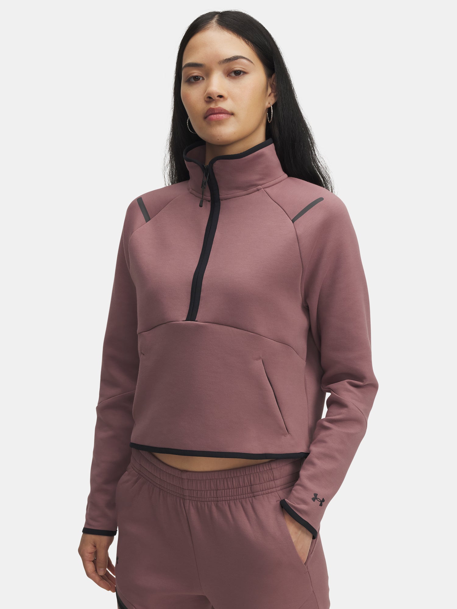 Dámská mikina Under Armour Unstoppable Flc HZ-BRN