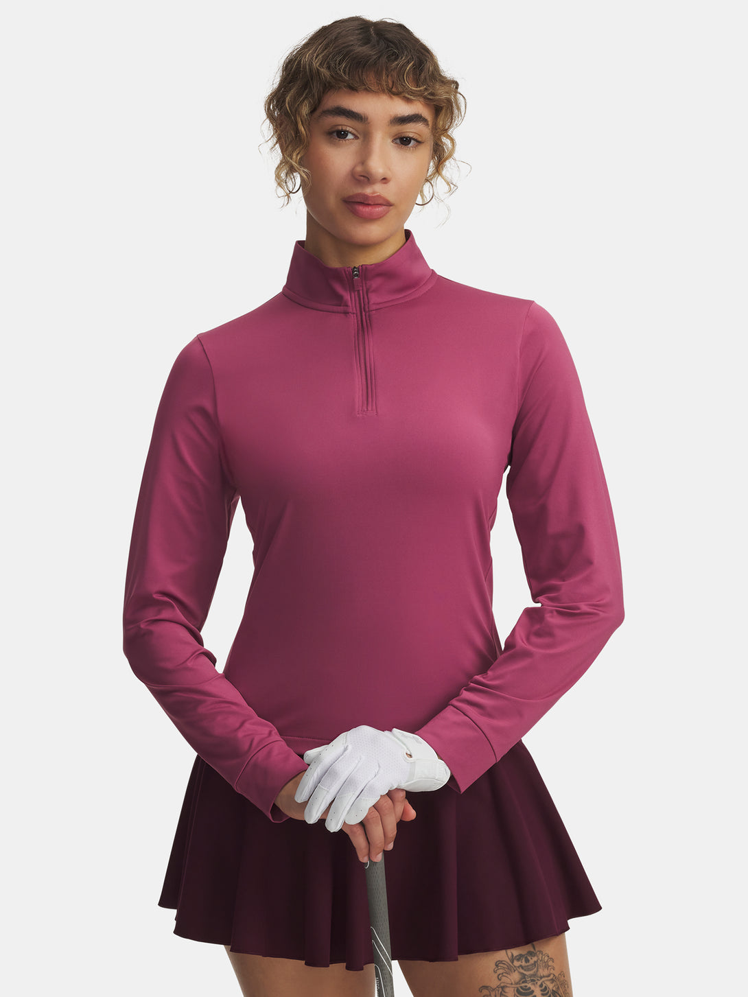 Under Armour Nõi póló UA Drive 1/4 Zip-RED Hosszú ujjú póló