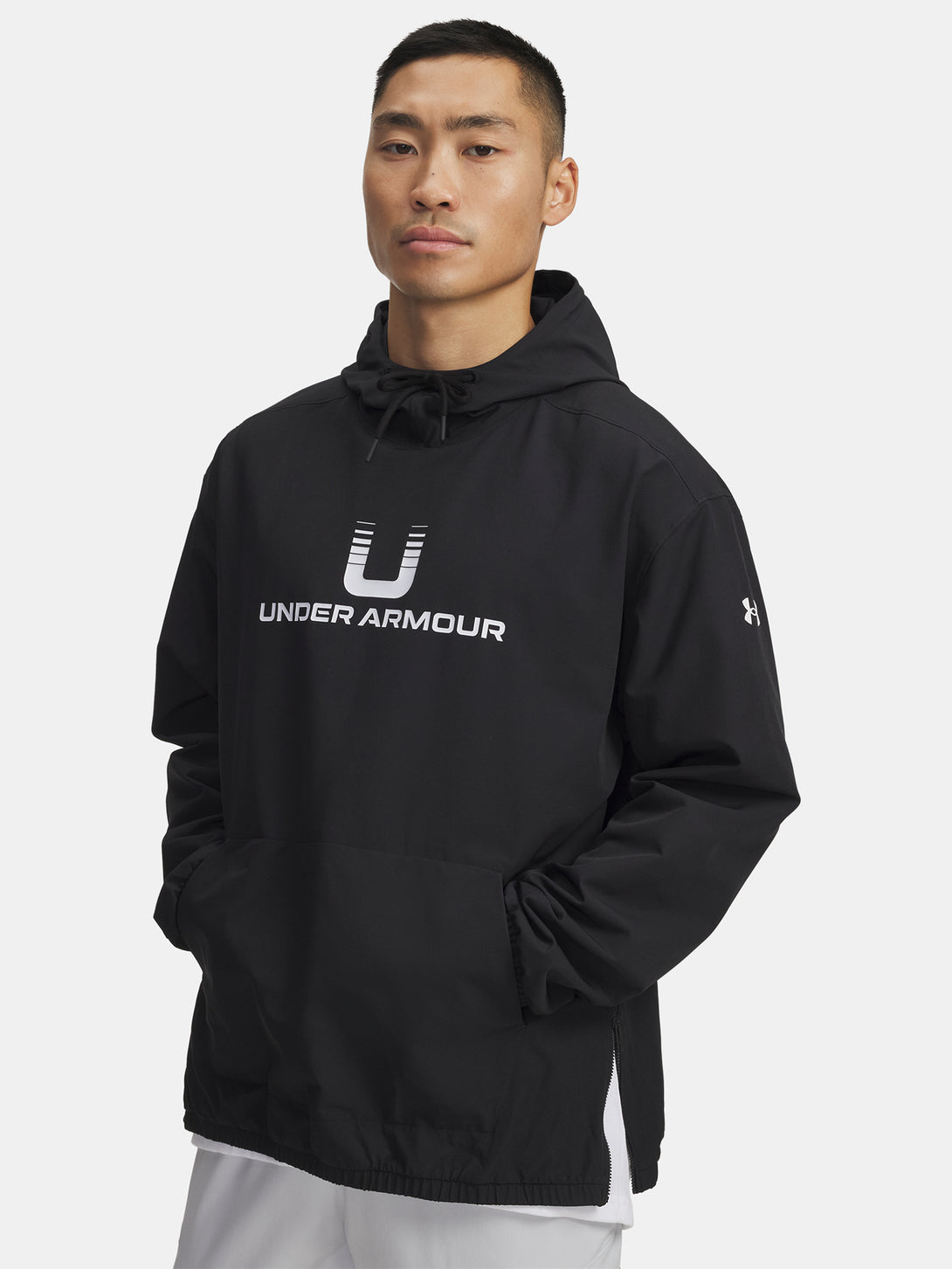 Under Armour Férfi pulóver UA Unstoppable Wvn Hoodie-BLK Pulóver