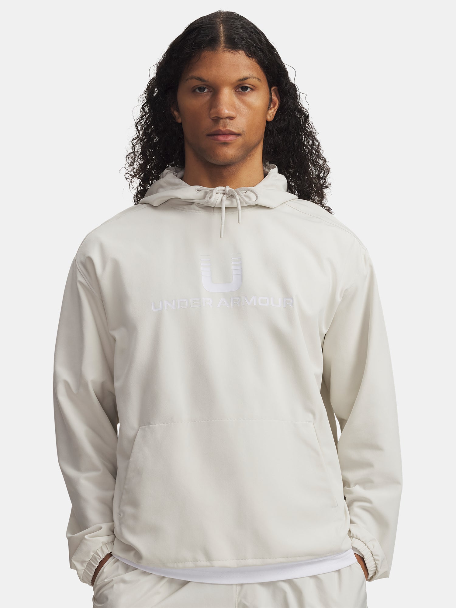 Férfi Under Armour UA Unstoppable Wvn Hoodie-WHT kabát