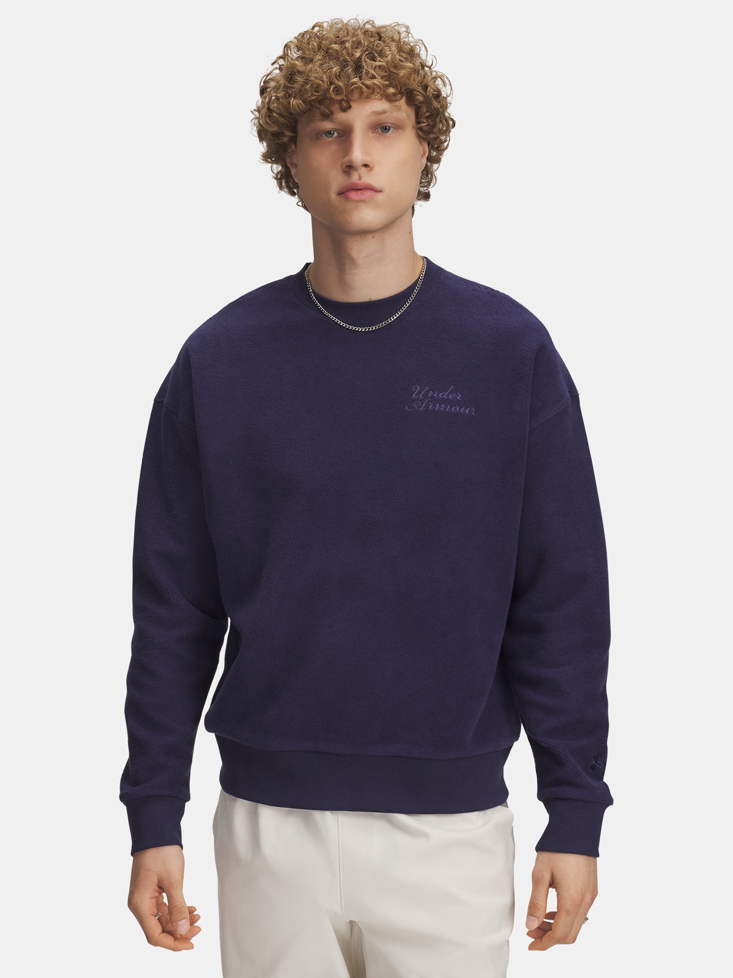 Férfi pulóver Under Armour UA Icon Rev Terry Crew-BLU