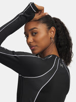 Under Armour UA ColdGear Textured Crew-BLK nõi póló
